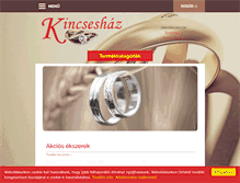 Tablet Screenshot of kincseshaz.hu